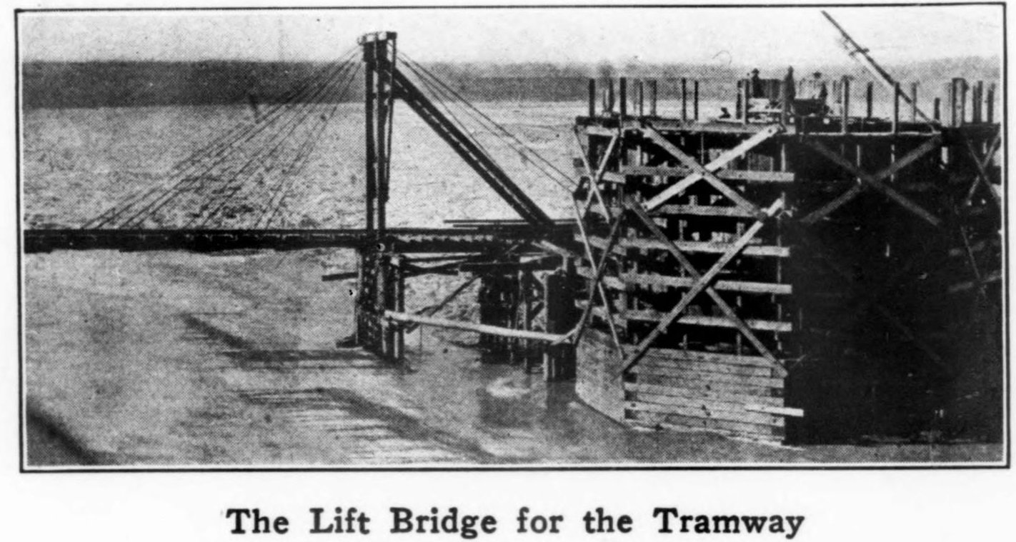 Temporary bridge during construction